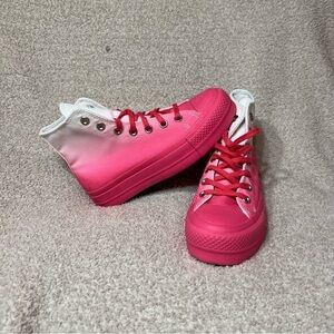 Converse Chuck Taylor All Star Platform Gradient Pink Women’s High Top Shoes